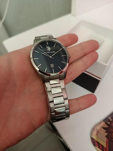 Наручные часы: U.S. Polo Assn. kişi qol saatı metallik gümüş rəng İdeal — 2