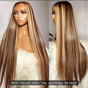 Təbii saçlar, pariklər: Parik, Təbii, Yeni — 7