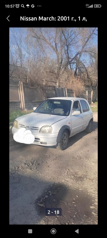 Nissan: Nissan March: 2001 г., 1 л, Автомат, Бензин