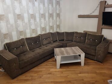 satin parça: Künc divan, İşlənmiş, Açılan, Bazalı, Parça, Çatdırılma yoxdur