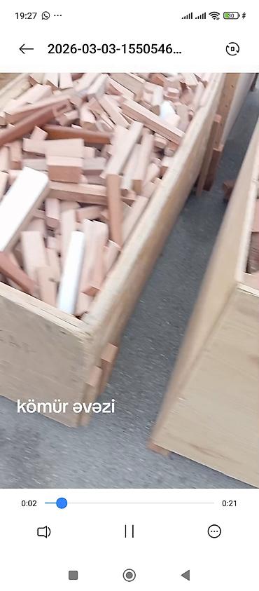 iran məhsulları: Mebel istehsalından qalan odun qırıntıları – “kömür əvəzi” - Təbii — 2