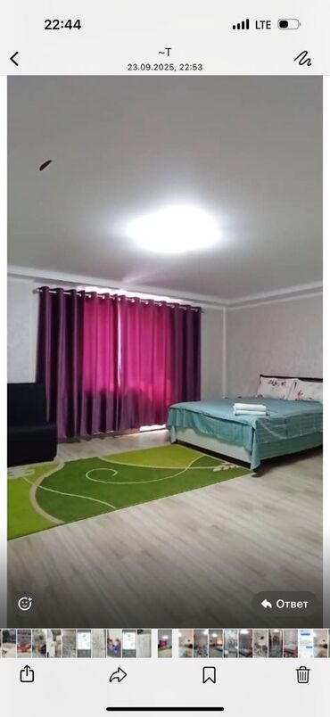 Посуточная аренда комнат: 35 м², С мебелью — 9