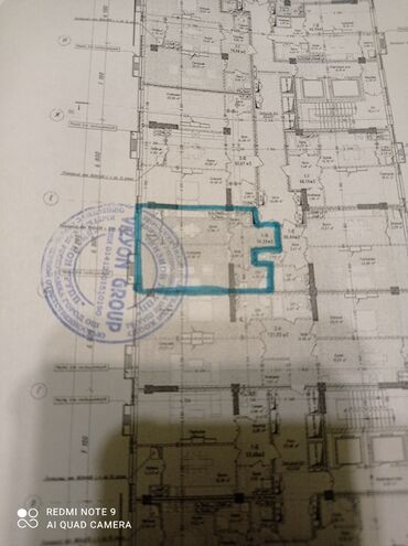 квартира маявка: 1 комната, 54 м², Элитка, 8 этаж, ПСО (под самоотделку)