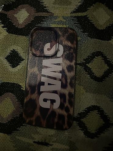 Чехол для смартфона с леопардовым принтом и надписью SWAG. - at lalafo.kg Чехол для смартфона с леопардовым принтом и надписью SWAG. -