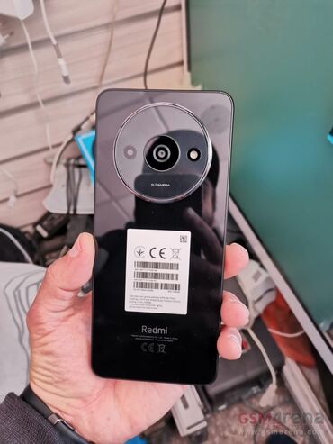 где можно продать бу телефон: Redmi, Redmi A3, Колдонулган, 128 ГБ, түсү - Кара, 2 SIM