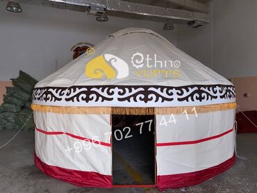 брезент для палатки: Металлическая юрта. Диаметр 5.3м Площадь 22м² Высота ~3.2м Общий вес