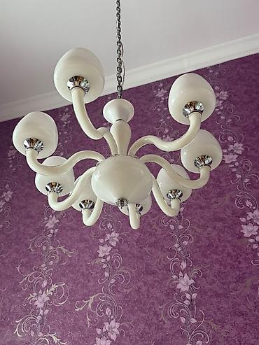 Çılçıraq, 8 lampa, Şüşə