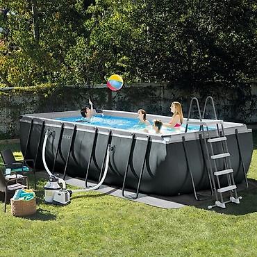 Бассейны: 132 см модель 26356 Размер: длина - 549 см, ширина - 274 см, высота — 13