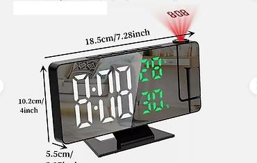 Satovi za kuću: LED projektorski digitalni budilnik sa prikazom temperature i — 3