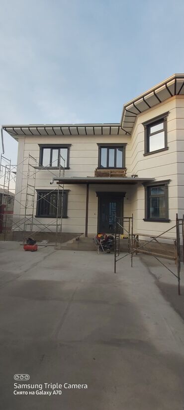 Фасадные работы: Ремонт фасада, Утепление фасада, Фасадный декор | Рамки, Балясины | Жидкий травертин, Сухой травертин | Пенопласт, Пенополистирол, Термопанели 3-5 лет опыта — 13