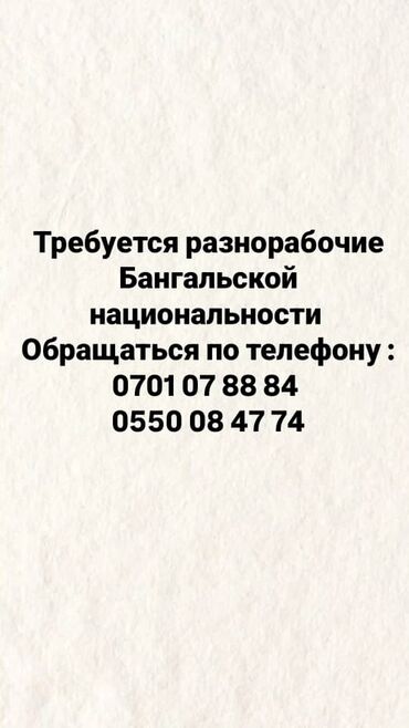 электрик балыкчы: Талап кылынат Өндүрүшкө кара жумушчу, Төлөм Күнүмдүк, Тажрыйбасыз