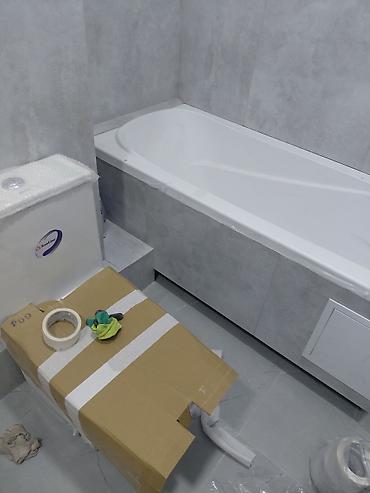 Монтаж и замена сантехники: Кафельшик - Монтаж и подключение ванны (акриловая прямоугольная — 1