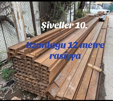profilerin qiymeti: Məhsul: Şveller 10
Mənşə: Rusiya
Uzunluq: 12 metr (hər çubuq)