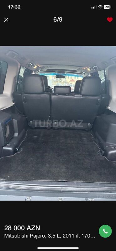 Mitsubishi: Mitsubishi Pajero: 3.5 l | 2011 il 170000 km Ofrouder/SUV -da lalafo.az — 4 Mitsubishi: Mitsubishi Pajero: 3.5 l | 2011 il 170000 km Ofrouder/SUV — 4