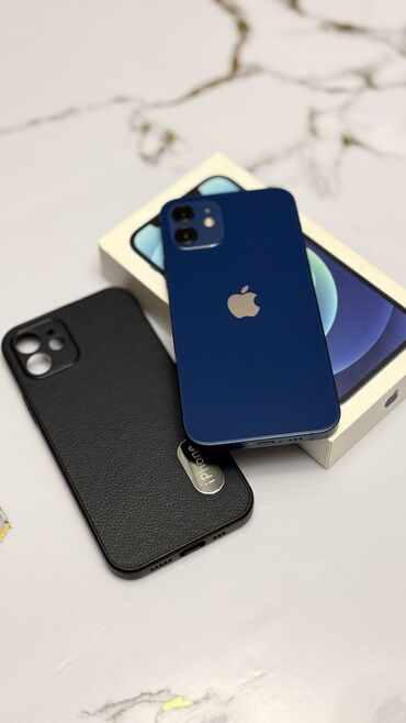 apple watch 1 цена бишкек: IPhone 12, Колдонулган, 128 ГБ, Pacific Blue, Заряддоочу түзүлүш, Каптама, Куту, 76 %