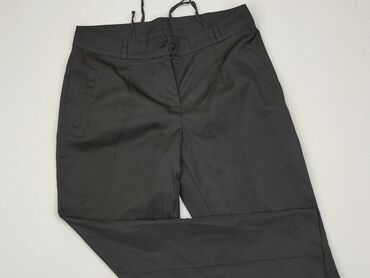 czarne t shirty damskie plus size: Spodnie materiałowe, XL, stan - Dobry