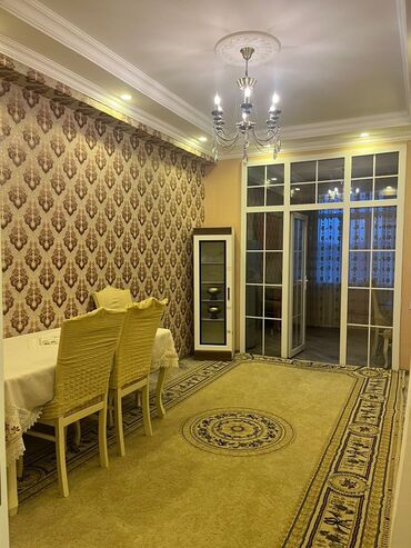 Uzunmüddətli kirayə mənzillər: 3 otaqlı mənzil – zövqlü interyer, hazır yaşayış - Plan: geniş qonaq — 2