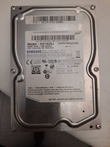 en ucuz toshiba notebook: SSD disk Samsung, 1 TB, İşlənmiş