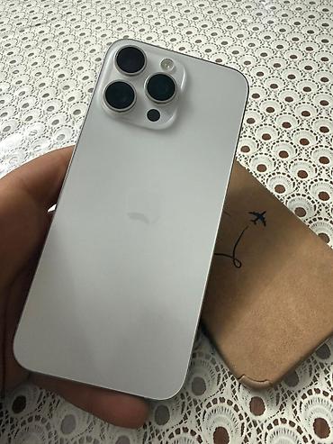 iphone 17 pro ikinci əl: IPhone 15 Pro Max, 512 GB, White Titanium, Sənədlərlə, Barmaq izi, Face ID — 6