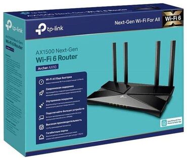 беспроводной интернет оборудование: Wi-Fi роутер TP-LINK Archer AX10 подключение к интернету (WAN)