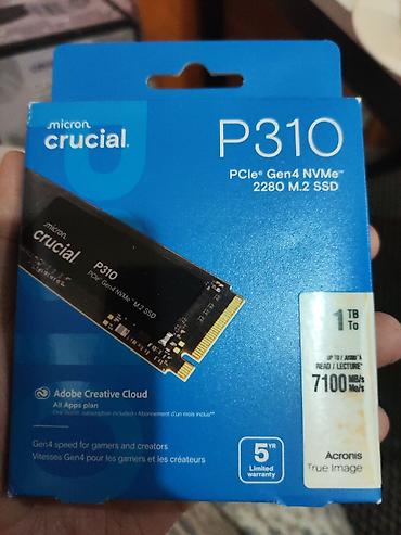 hyper x: Накопитель для ПК, Б/у, Crucial, SSD, 1 ТБ, Для ПК — 1