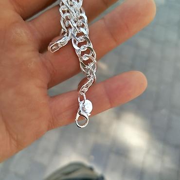 Aksesuarlar: Gümüşü bilərzik. 25 gr. 20 CM. Sterlinq (qarışıq gümüş), s925; — 4