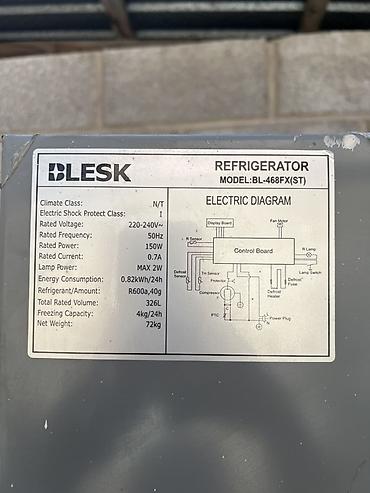 macbook pro 2018: Холодильник Blesk, Б/у, Двухкамерный, No frost, 70 * 2 * — 3
