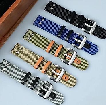 Dodaci za satove: San Martin BD0003 narukvica za sat - Plava Opis: Model: BD0003 — 6