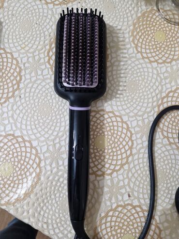 sac qurudan fen: Elektrik saç darama və düzləşdirici fırça - Geniş, düzbucaqlı fırça
