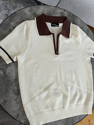 buraxılış paltarları b: Polo köynək, Zara, Standart, rəng - Ağ — 1