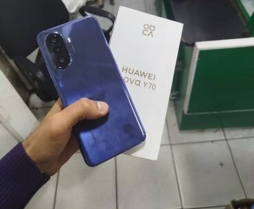 modem qiymeti: Huawei Nova Y70, 64 GB, rəng - Qara, Barmaq izi