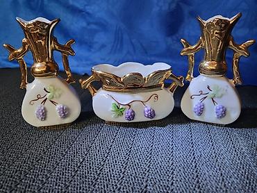 case coca cola: Trodelni nov porcelanski dekorativni set 1920g+. Trodelni set — 4