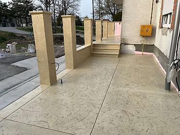 Beton, malter: Dekorativni štampani beton – terase, staze, stepeništa i ograde - — 9