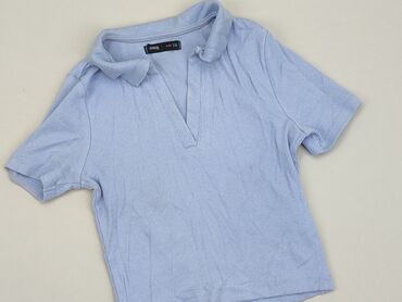t shirty w biało granatowe paski: Polo shirt, SinSay, 2XS (EU 32), condition - Fair