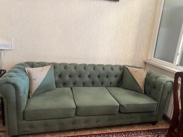 диван французская раскладушка: Диван, Б/у, Нераскладной, Без подьемного механизма, Велюровая ткань, Нет доставки