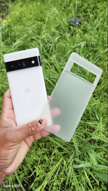 телефон нод 8: Google Pixel 6 Pro, Б/у, 128 ГБ, цвет - Белый, 1 SIM, 2 SIM, eSIM
