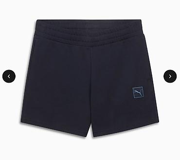nike tech flecce: Женский комплект PUMA: свитшот + шорты, темно‑синий Оригинал 🇺🇸 На — 3