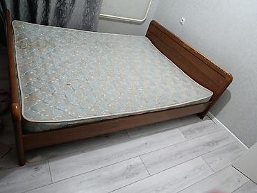 uth 170: Двуспальная кровать, Б/у, С матрасом, длина - 200 см — 3