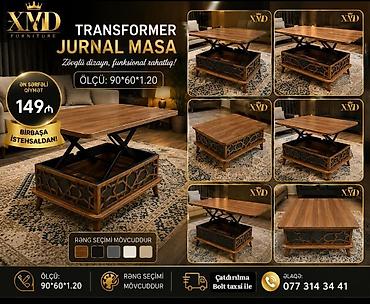burda jurnalı: Transformer Jurnal Masa – XMD Furniture Ölçü: 90×60×1.20 Qiymət — 5