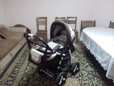 зимний чехол на коляску: Коляска, цвет - Коричневый, Б/у