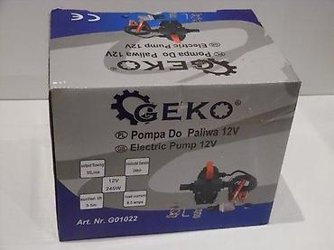Ostali alati i mašine: GEKO 12V električna pumpa za gorivo - Namenjena za prebacivanje — 12