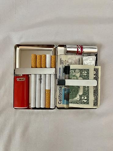 Капчыктар, портмоне: Визитка салгыч, түсү - Күмүш, Жаңы, Унисекс — 5