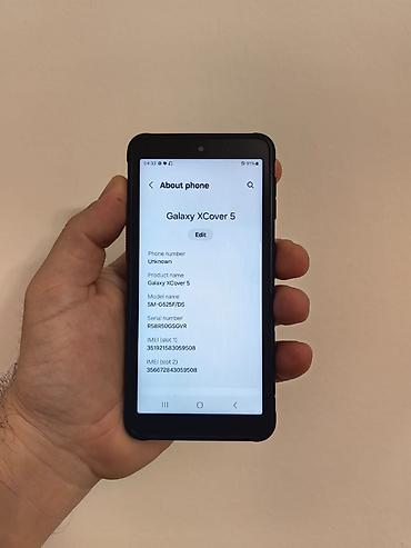kindl knjige: Samsung X cover 5 dual sim sim free, sa 4/64gb memorije. Dobro očuvan — 5