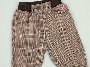 brązowe legginsy dla dzieci: Niemowlęce spodnie materiałowe, 0-3 m, 56-62 cm, stan - Bardzo dobry