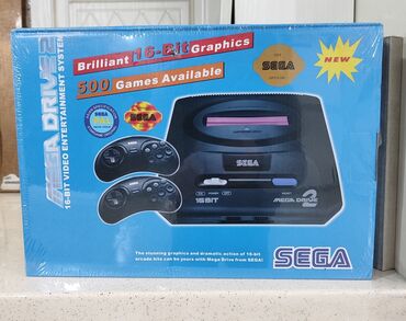 sega mega: Sega Deni oyun konsolu.Tezedi salafanda Dendi -35 azn sega -40 azn