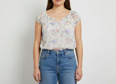 bluzka z kwiatem h m: H&M, Bluzka damska, rozmiar XL