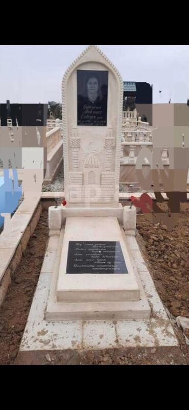 alfa muhafize xidmeti: Qırmızı mərmər həmçiniq qara və.s mərmər QRANİTdən qebirüstü daş