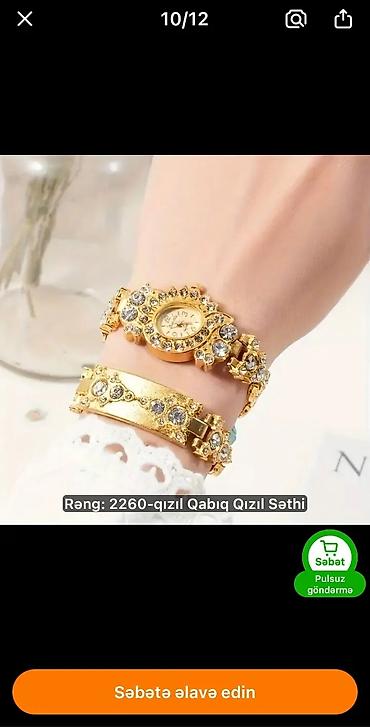 kişi ucun canta: Qızılı rəngdə kişi və qadın qol saatları kolleksiyası - Kişi saatı — 3