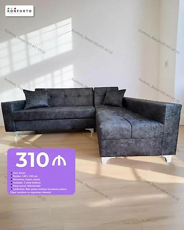 divan 150: Künc divan - Ölçülər: 240 x 150 sm - Mexanizm: açılan, bazalı - — 1
