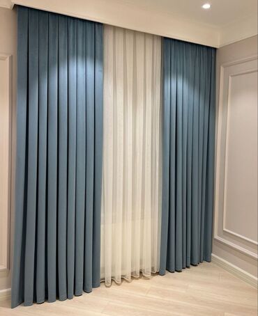 Шторы и занавески: Блэкаут, Магнитные, Монтаж без сверления, С вышивкой, Изготовление на заказ, Новый, Для балкона, Для беседки, Для ванной и душа at lalafo.kg — 2 Шторы и занавески: Блэкаут, Магнитные, Монтаж без сверления, С вышивкой, Изготовление на заказ, Новый, Для балкона, Для беседки, Для ванной и душа — 2